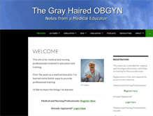 Tablet Screenshot of grayhairedobgyn.com